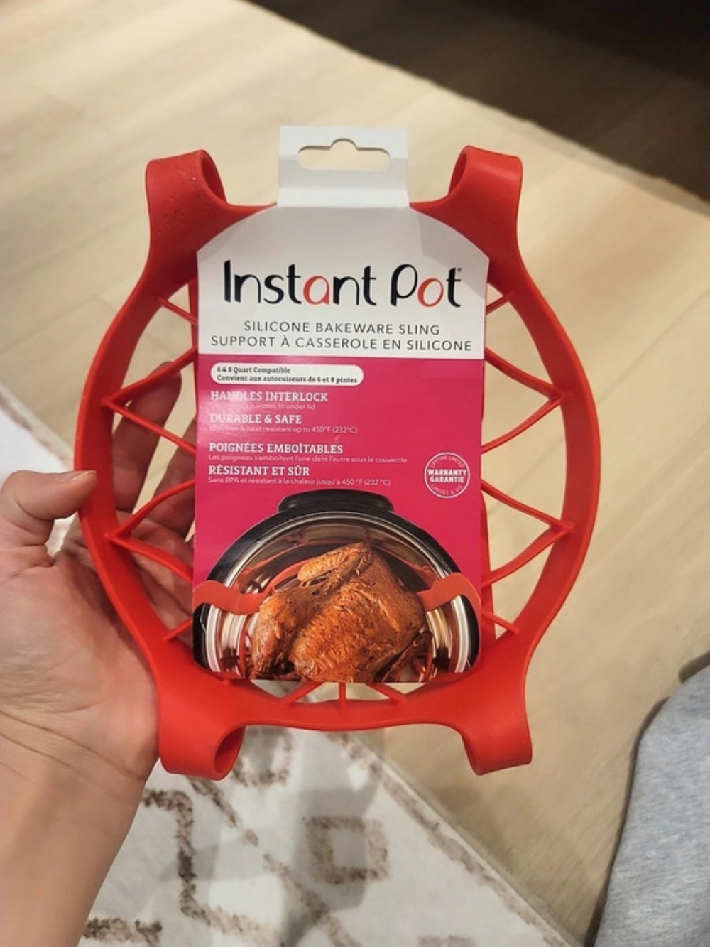 Instant Pot Silicone Bakeware Sling Red NWT